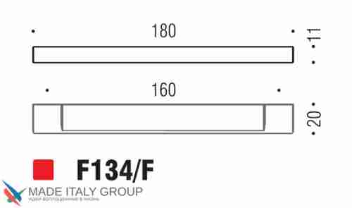 Ручка скоба модерн COLOMBO DESIGN F134F-CM матовый хром 160 мм