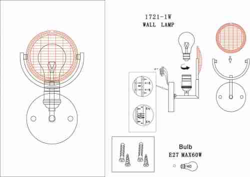 Бра Favourite Fara 1721-1W