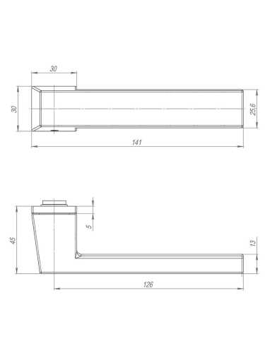 Ручка дверная межкомнатная Armadillo K.ART30.CLARITY BL-26 черный с Магнитным замком Fuaro и Петлями Fuaro