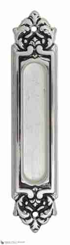 Ручка для раздвижной двери Venezia U122 DECOR натуральное серебро + черный (1шт.)