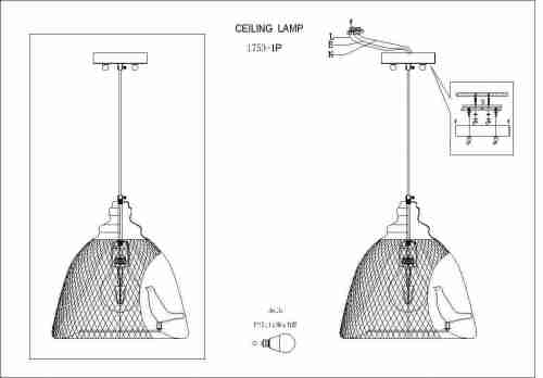 Подвесной светильник Favourite Gabbia 1753-1P