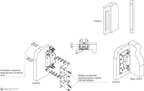 К. 620 STAFFA Монтажная пластина для петли К6200