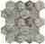Мозайка из мрамора Stone4Home Hexagon LgP чип 74x74 30,5х27