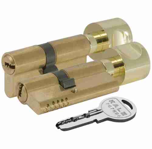 Цилиндровый механизм с вертушкой 164 OBS SCE/120 (55x10x55) mm латунь 5 кл.