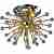 Потолочная люстра N-Light 66070 06 6070 0383 06 gold + white crystal ASFOUR