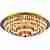 Светильник потолочный круглый N-Light 62483 06 2483 0333 16 gold, amber and white crystal