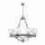 Подвесная люстра Lumina Deco Santini LDP 1220-9 CHR+WT Подвесная люстра Lumina Deco Santini LDP 1220-9 CHR+WT
