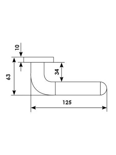 Ручка дверная Morelli Luxury GAVANA R2 NIS/NIK раздельная на круглой розетке, цвет матовый никель/никель, латунь