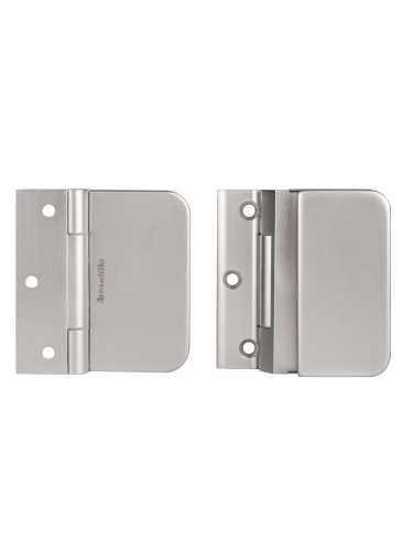 Петля Armadillo (Армадилло) для стеклянной двери Space.GL.H01 (2 шт) AL алюминий