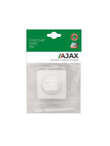 Ручка Ajax (Аякс) поворотная BK6.K.JK51 (BK6 JK) WH-19 белый