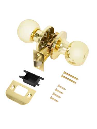 Ручка Punto (Пунто) защелка DK672/BL PB-BK (фик.) золото