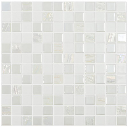 Мозаика Vidrepur Astra White Белый (на сетке) 31,7х31,7