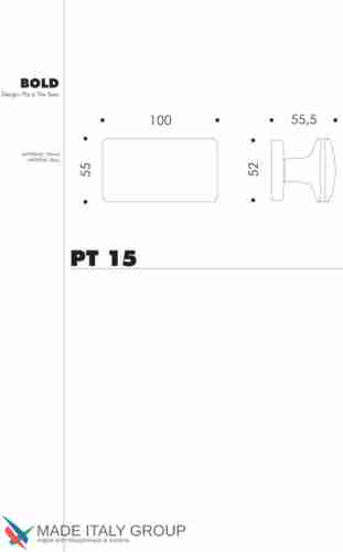 Дверная ручка на квадратном основании COLOMBO Bold PT15RSB-CR полированный хром