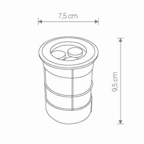 Ландшафтный светодиодный светильник Nowodvorski Picco Led 9104