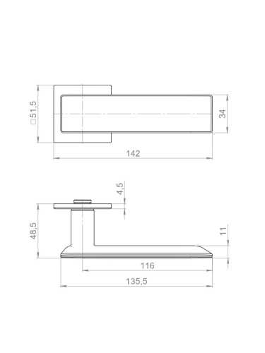 Ручка Armadillo (Армадилло) раздельная K.YM.CASTELLA BL-26 черный