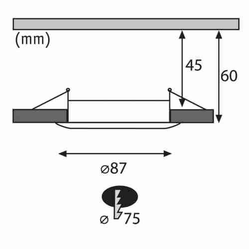 Встраиваемый светодиодный светильник Paulmann Premium Line Led IP65 92848