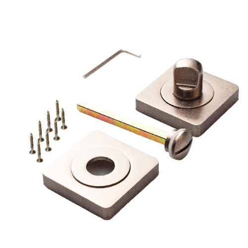 Завертка квадратная к ручкам RENZ INBK 02 SL серебро античное