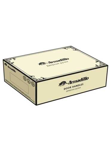 Комплект на 4 двери - Ручка дверная межкомнатная Armadillo R.CL55.Silvia AS/LWP-109 античное серебро/беж. фарфор