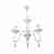 Люстра подвесная TopLight Martina TL7310D-03WH