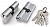 Цилиндровый механизм Fuaro 100 ZA 80 mm (30+10+40) CP хром 5 кл.