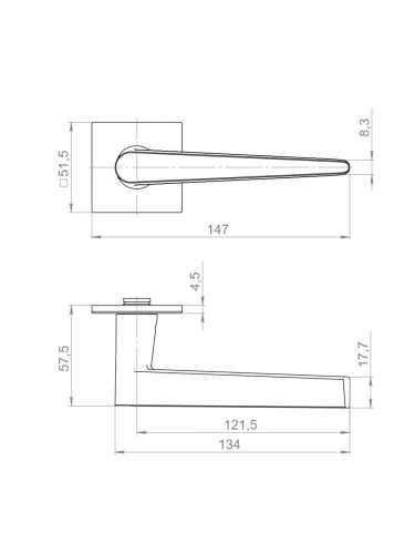 Ручка Armadillo (Армадилло) раздельная K.YM.GELATO BL-26 черный