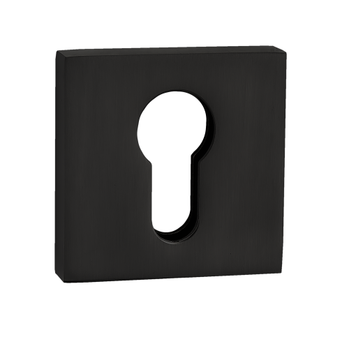 Накладка квадратная на цилиндр RENZ INET 03 B черный