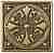 Вставка Moneli Decor Barro-co Art Taco Sole Bronce 3х3