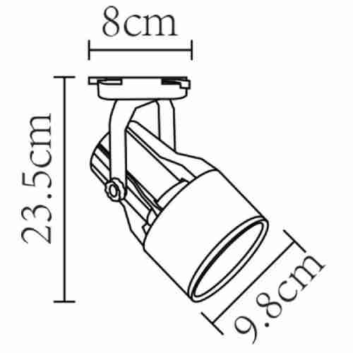 Трековый светильник Artelamp Lyra A6252PL-1BK