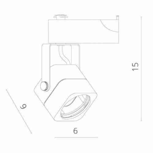 Трековый светильник Artelamp Lente A1314PL-1WH