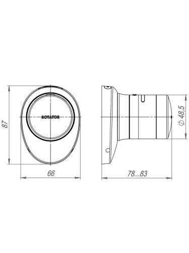 Электронный замок ROTATOR EL. RT01.01 BL Черный