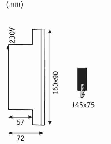 Уличный светодиодный светильник Paulmann Slot Led 93808