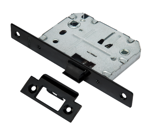 Защелка сантехническая PUERTO INLB 1070 Black с отверстием для завертки, черный