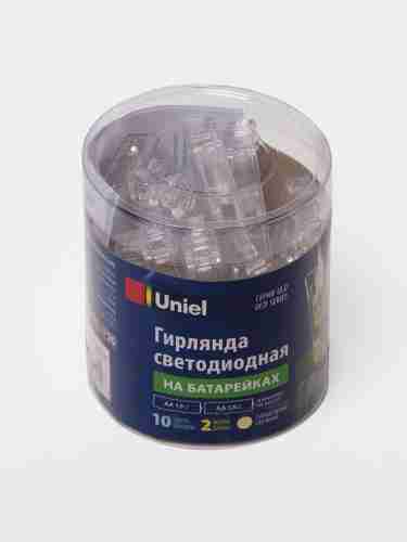 Светодиодная гирлянда Uniel Прищепки теплый белый ULD-S0200-010/STB/2AA Warm White IP20 Clips UL-00005484