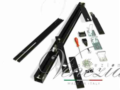 Трэк для рото механизма Ergon, комплект для двери LP=89 Black T.E.