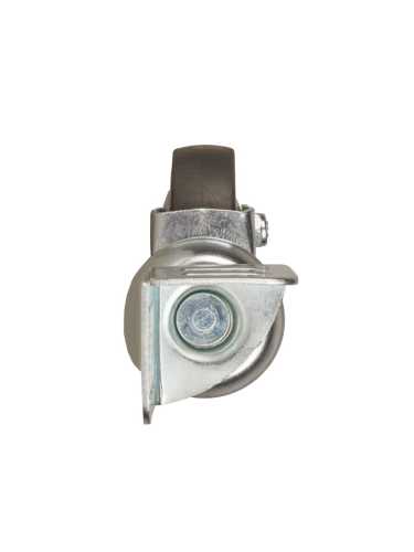 Опора колесная Ajax (Аякс) с угловой площадкой WL/B-50R/40kg резина