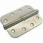 Петля разъёмная стальная скругленная правая Morelli MSD-C 100X70X2.5 SN R никель