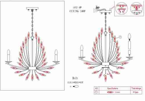 Подвесная люстра Favourite Feerie 1932-9P