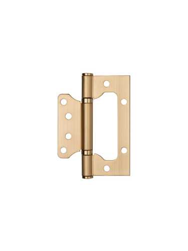 Петля Ajax (Аякс) универсальная без врезки IN4000W SSG (100/P-2B 100x2,3) сатин.золото