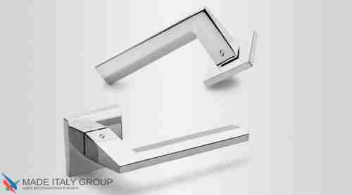 Дверная ручка на квадратном основании COLOMBO Electra MS11RSB-CM матовый хром