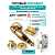 Ручка дверная межкомнатная Armadillo R.CL55.Bella GOLD-24 золото 24К с Заверткой, Бесшумным замком Fuaro и Петлями Fuaro