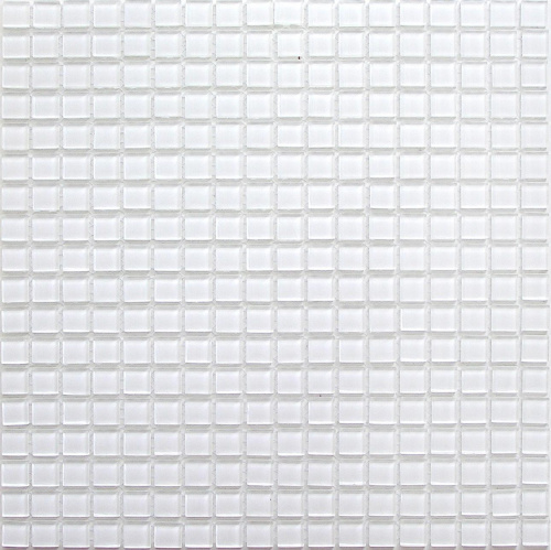 Мозаика Bonaparte стекло с камнем Super White 4х15х15 30х30