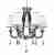 Подвесная люстра Lumina Deco Milesia LDP 8926-6 WT+CHR Подвесная люстра Lumina Deco Milesia LDP 8926-6 WT+CHR
