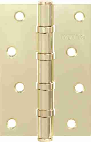 Комплект 4 шт. - Петля дверная стальная универсальная Punto 4B/HD 100 SB (мат. золото)