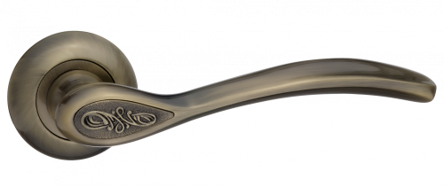 Ручки дверные RENZ INDH 17-08 MAB Флория бронза античная матовая