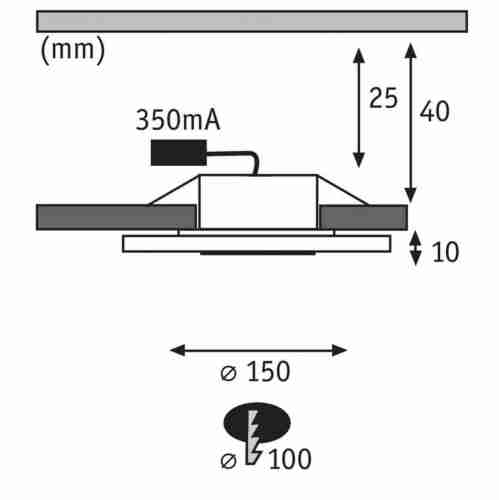 Встраиваемый светодиодный светильник Paulmann Premium Line Whirl 92735