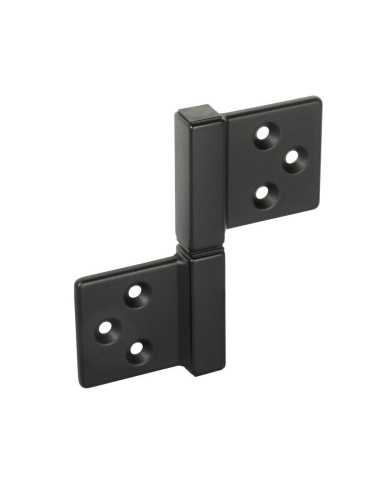 Петля карточная универсальная Morelli CH-S 85X82 B, без врезки, цвет черный