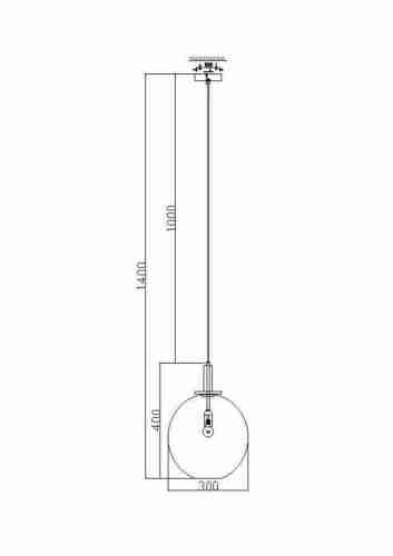 Подвесной светильник Freya Moke FR4007PL-01BT