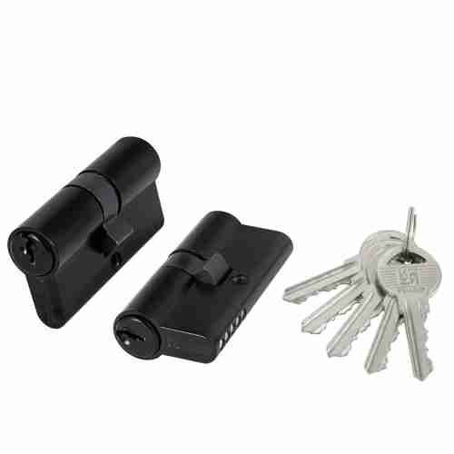 Цилиндровый механизм 100 ZA 70 mm (30+10+30) BL черный 5 кл.