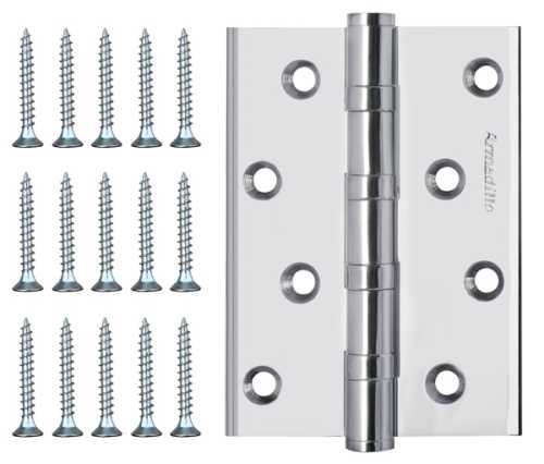 Комплект 10 шт. - Петля дверная универсальная Armadillo (Армадилло) IN4500UC-BL CP 102x75x3 INOX304 хром БЛИСТЕР