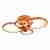 Потолочная светодиодная люстра iLedex Ring A001/4 Orange Потолочная светодиодная люстра iLedex Ring A001/4 Orange